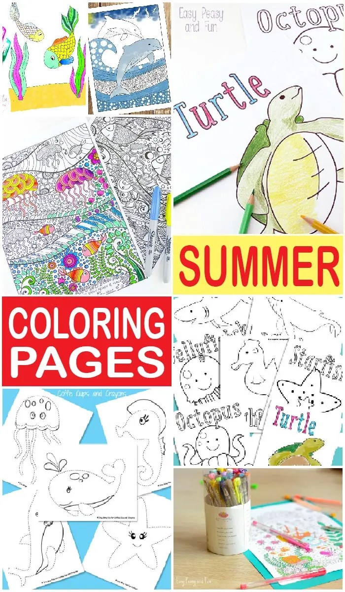 Printable Coloring Pages for Free Easy Peasy Colorings