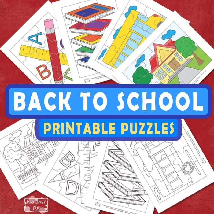 Back to School Printable Puzzles for Kids Itsy Bitsy Fun