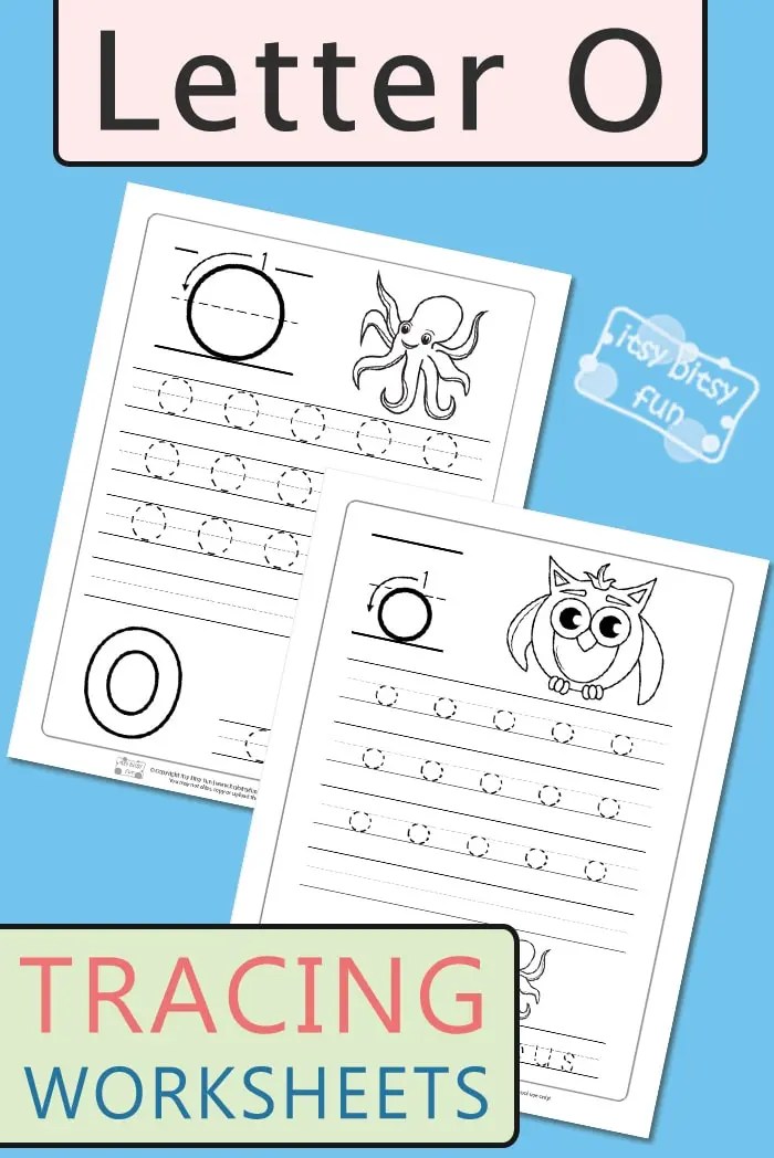 Letter O Tracing Worksheets