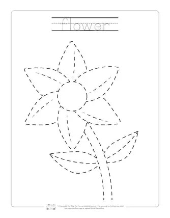 Spring Tracing Worksheets - Itsybitsyfun.com