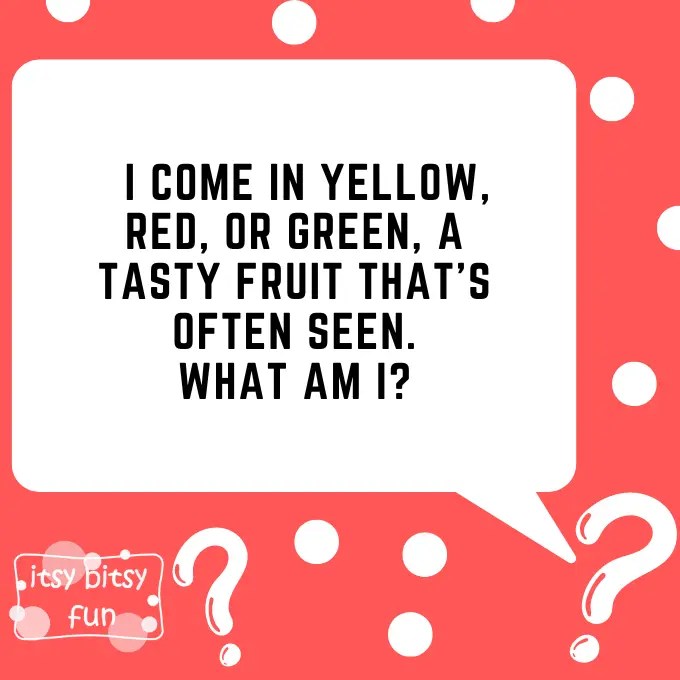 Apple Riddles for Kids Itsy Bitsy Fun