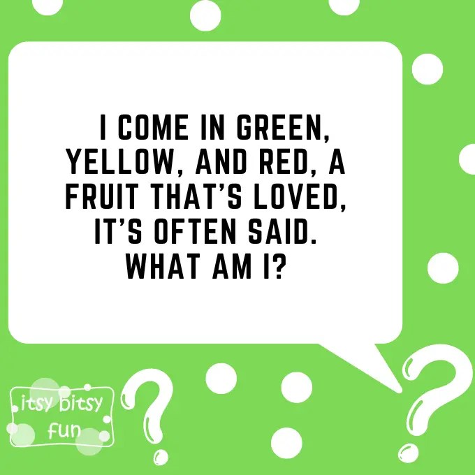 Apple Riddles for Kids Itsy Bitsy Fun