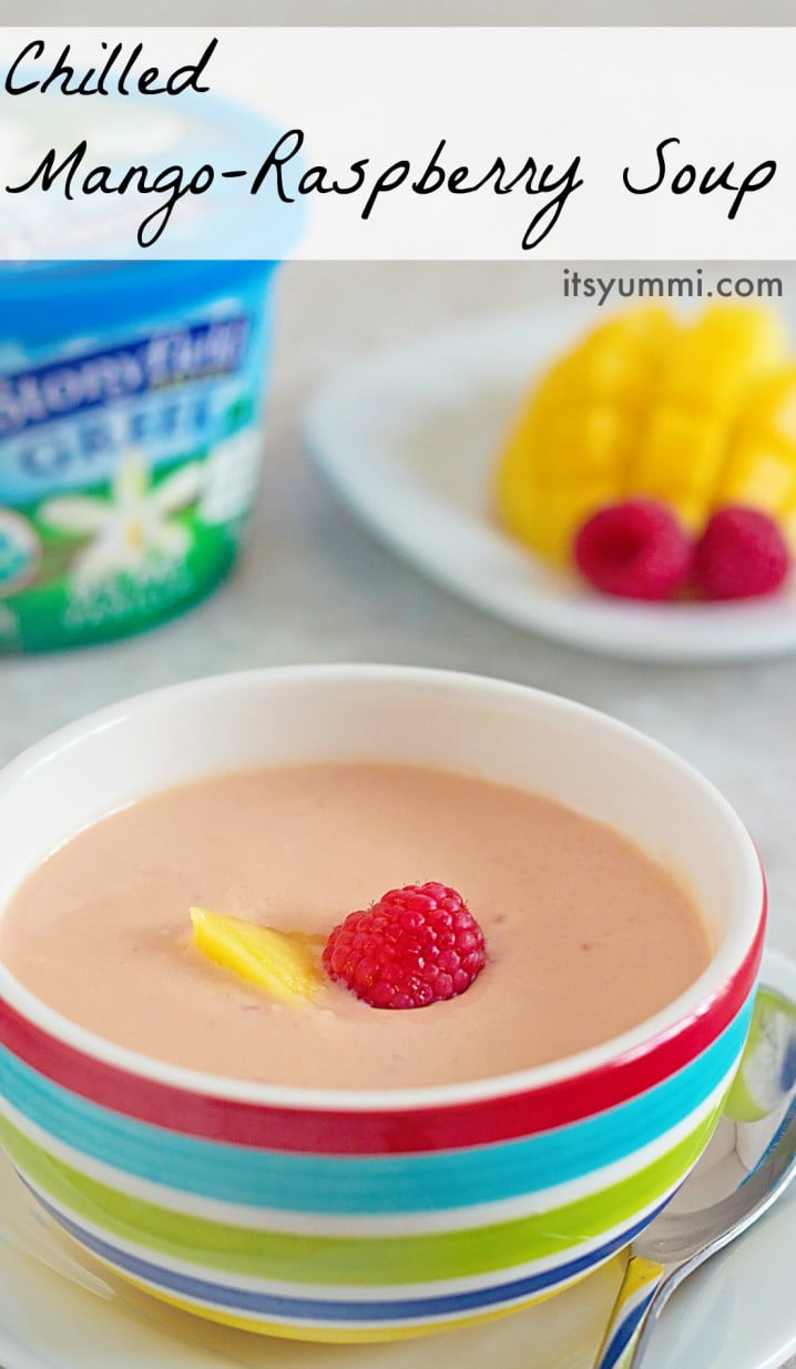 MangoRaspberry Chilled Soup {Blender Recipe} Its Yummi