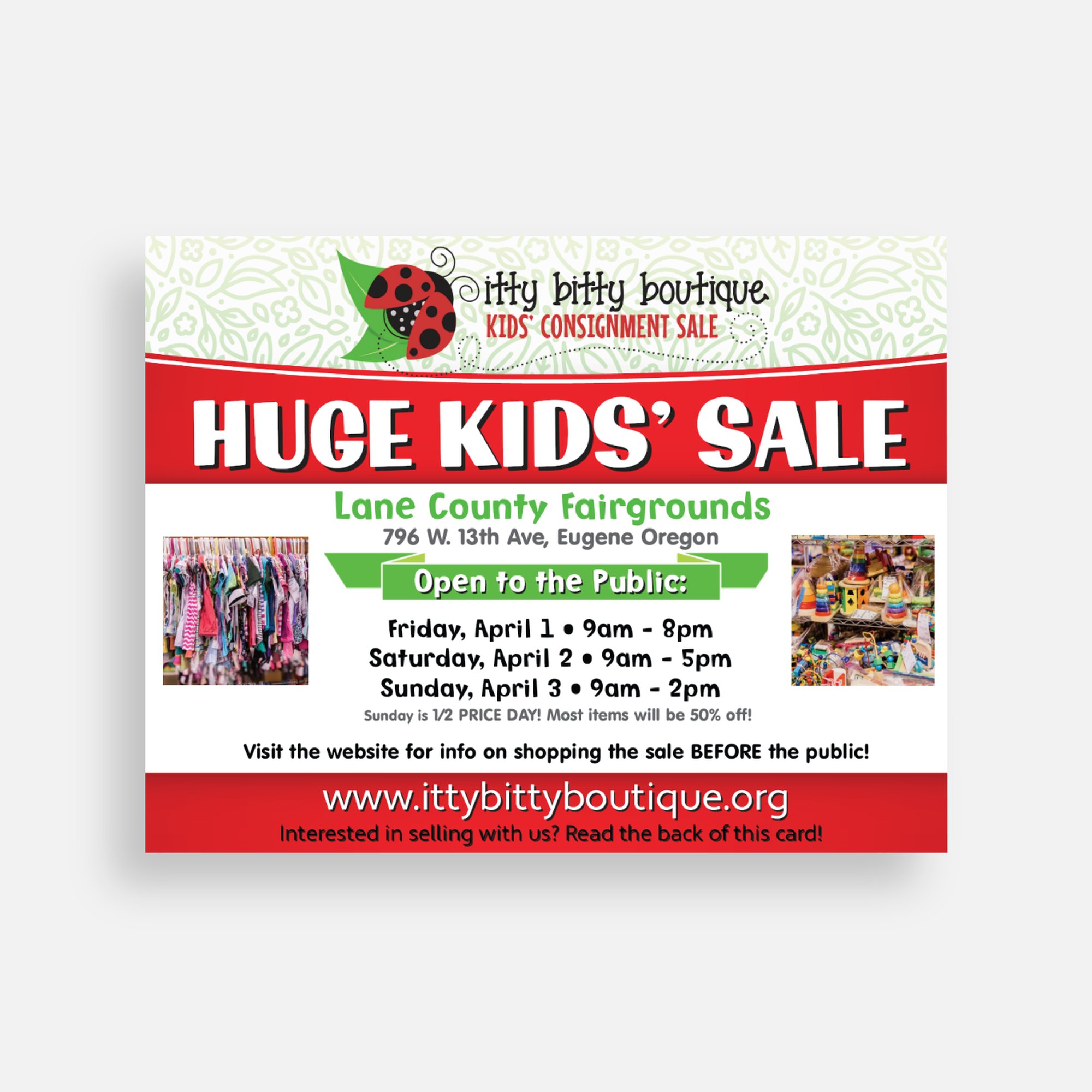 itty bitty boutique Kids’ Consignment Sale in Eugene & Redmond