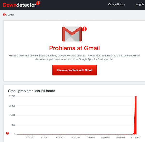 iTWire Gmail reported down across the world outage