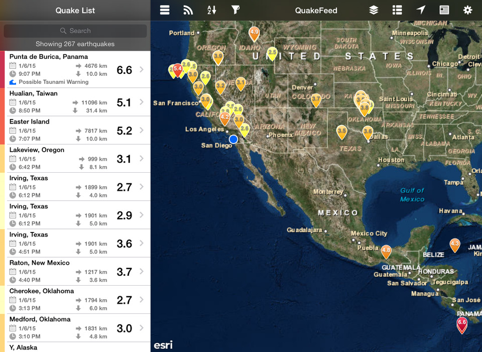 Earthquake Map And Alerts QuakeFeed Earthquake Map, News, and Alerts ItWorks