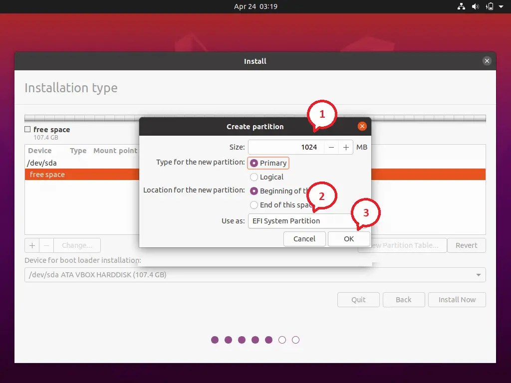 How To Install Ubuntu 20.04 LTS (Focal Fossa) On UEFI and Legacy BIOS