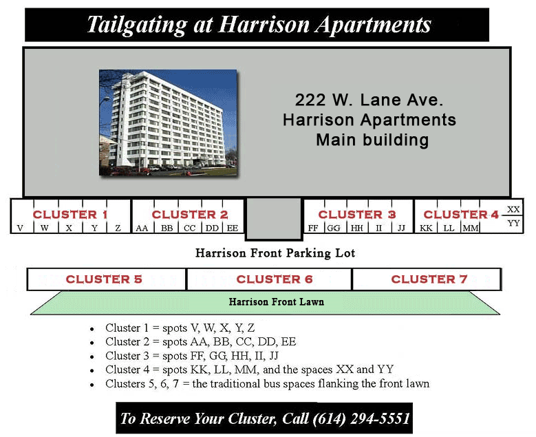Ohio State Football Tailgating Parking Spots Gameday Tailgate