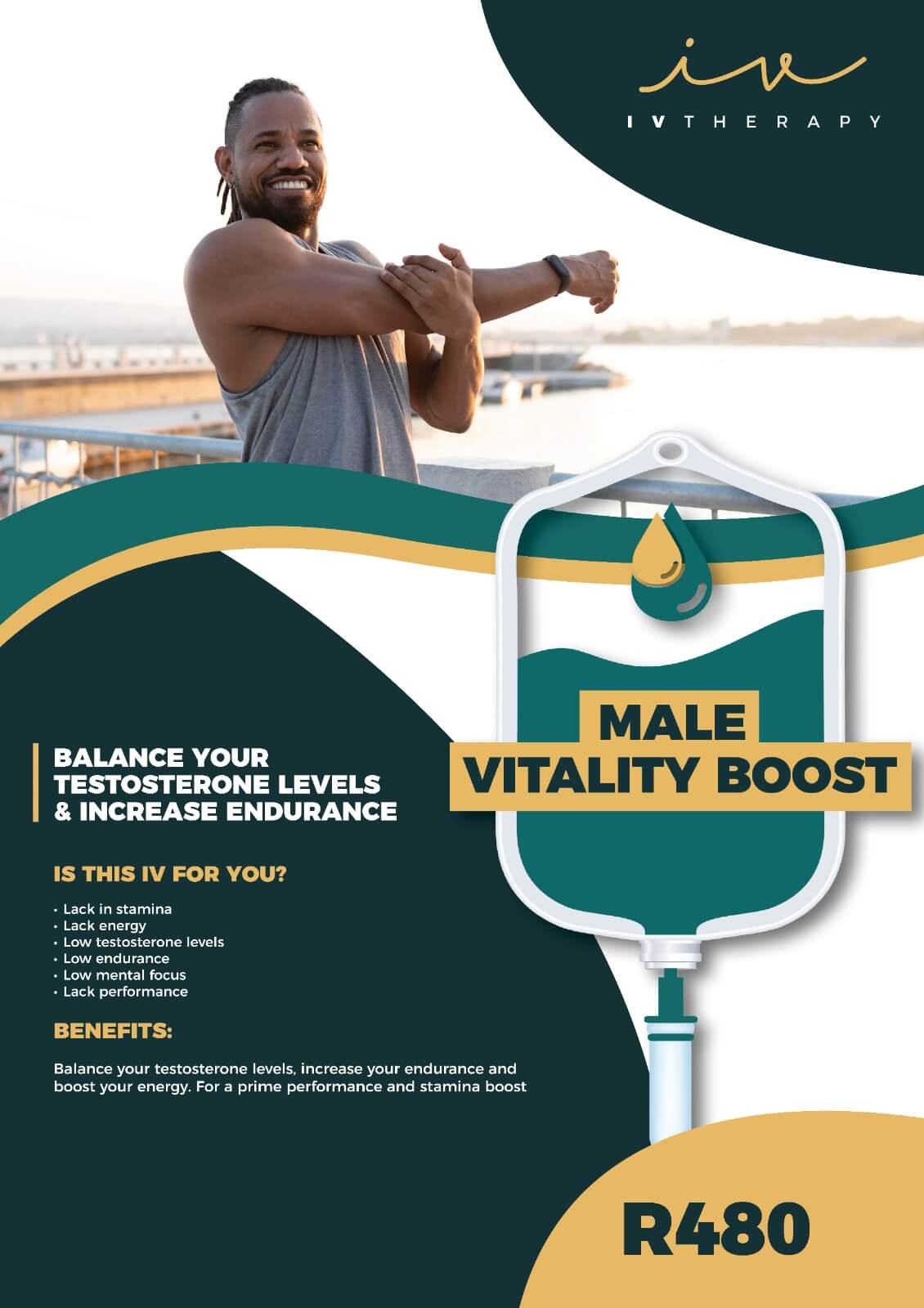 Male Vitality Boost IV Drip Therapy Treatment Clinic