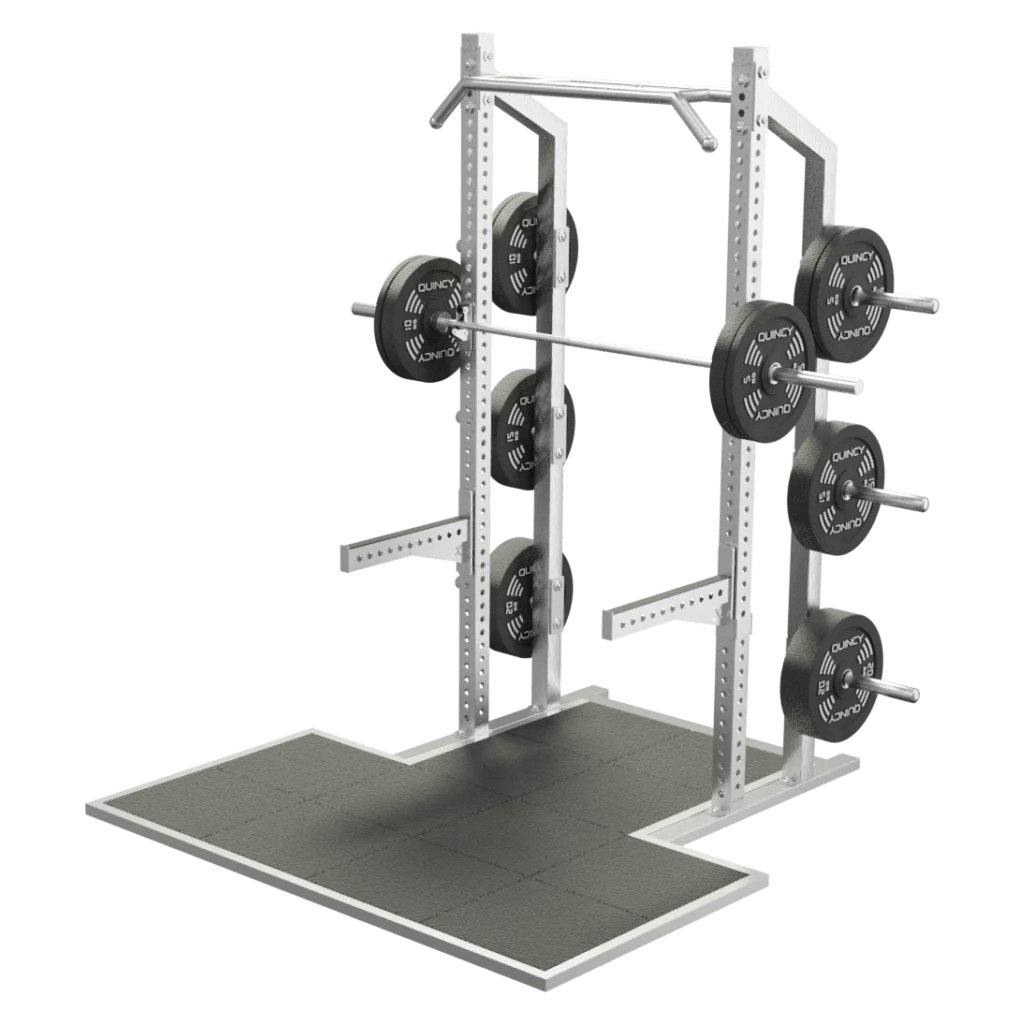 Quincy Cross Competition Half Power Rack + Platform Ive Outdoor