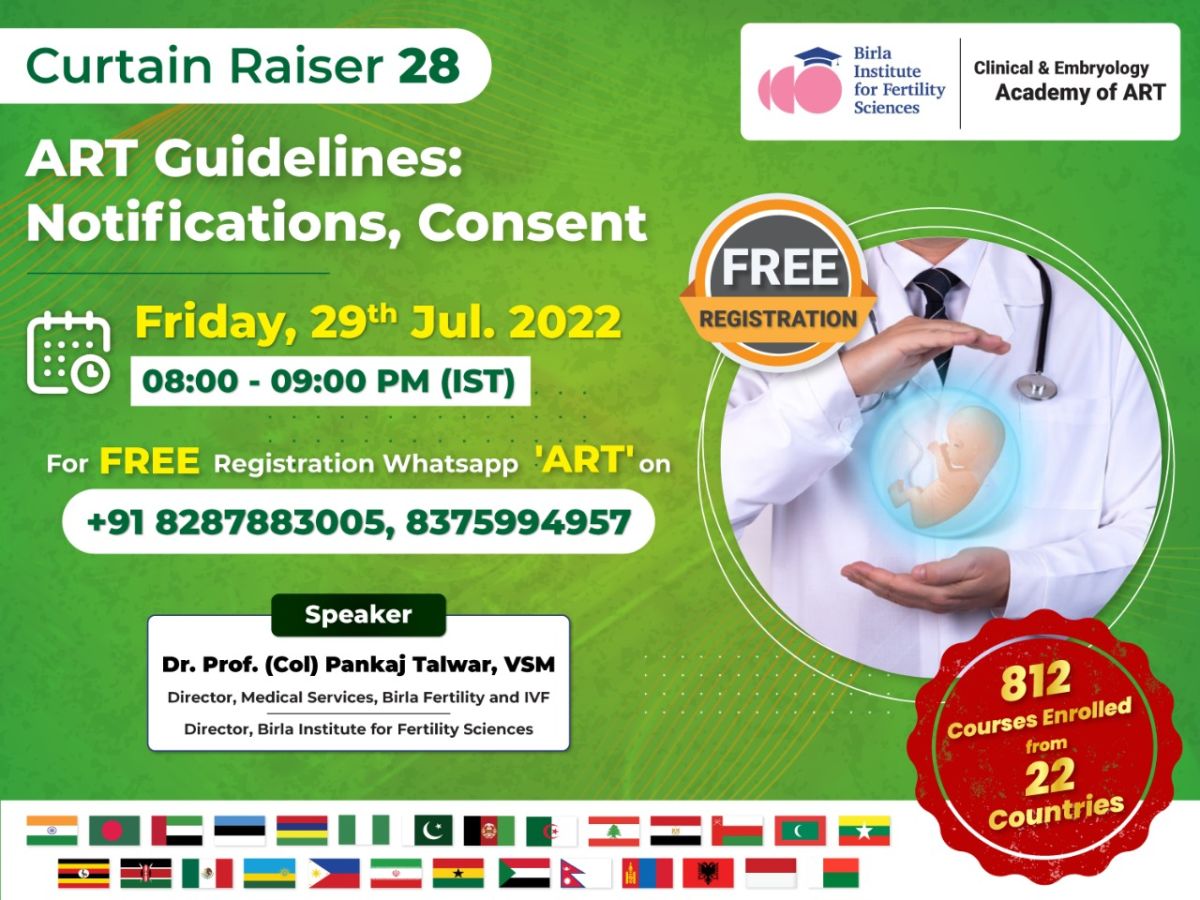 ART Guidelines Notifications, Consent IVF News