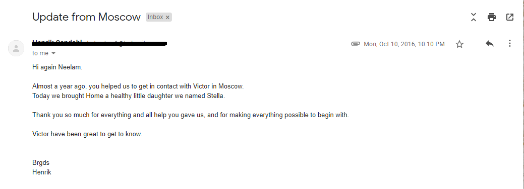 Testimonials for IVF Conceptions We make family possible.