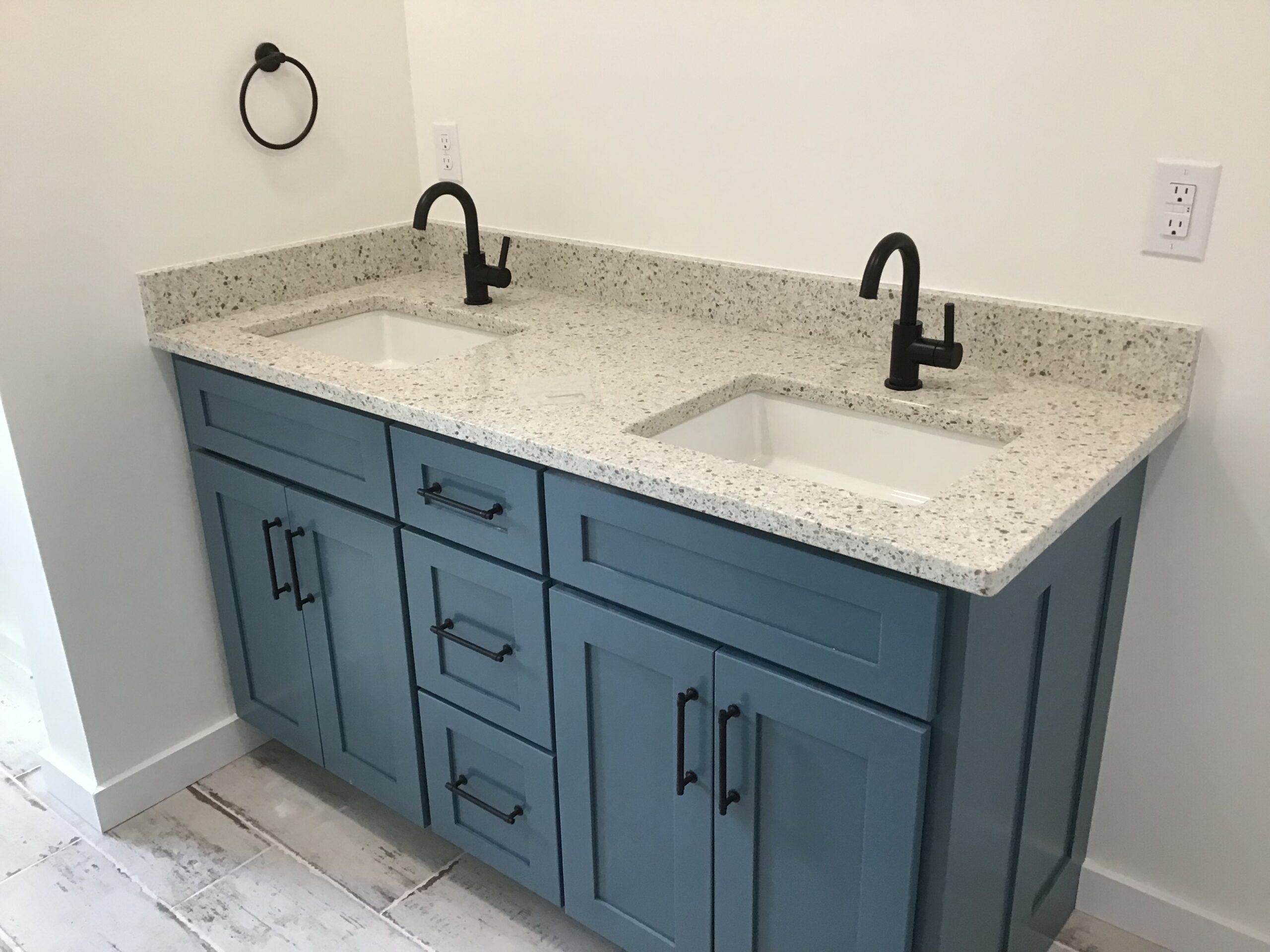 Featured Project Quartz Vanity In Peppercorn White Boonville, NY