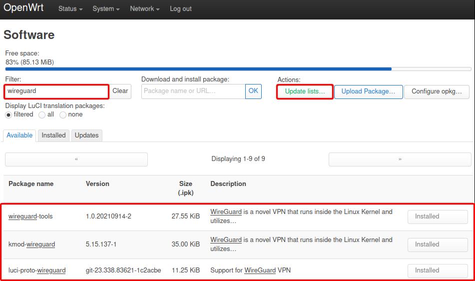 WireGuard Setup guide for OpenWrt