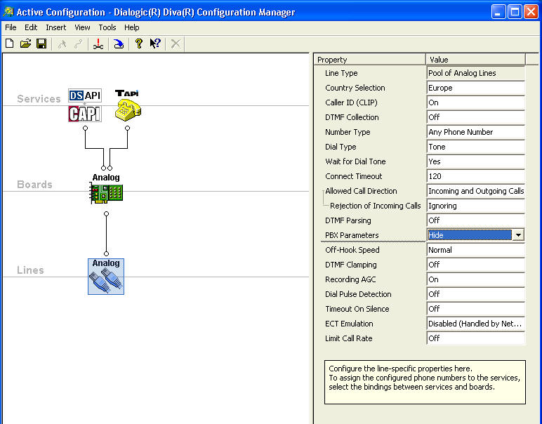 Use INS with a Dialogic card