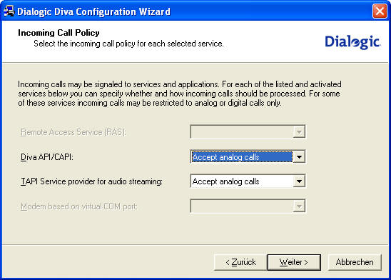 Use INS with a Dialogic card