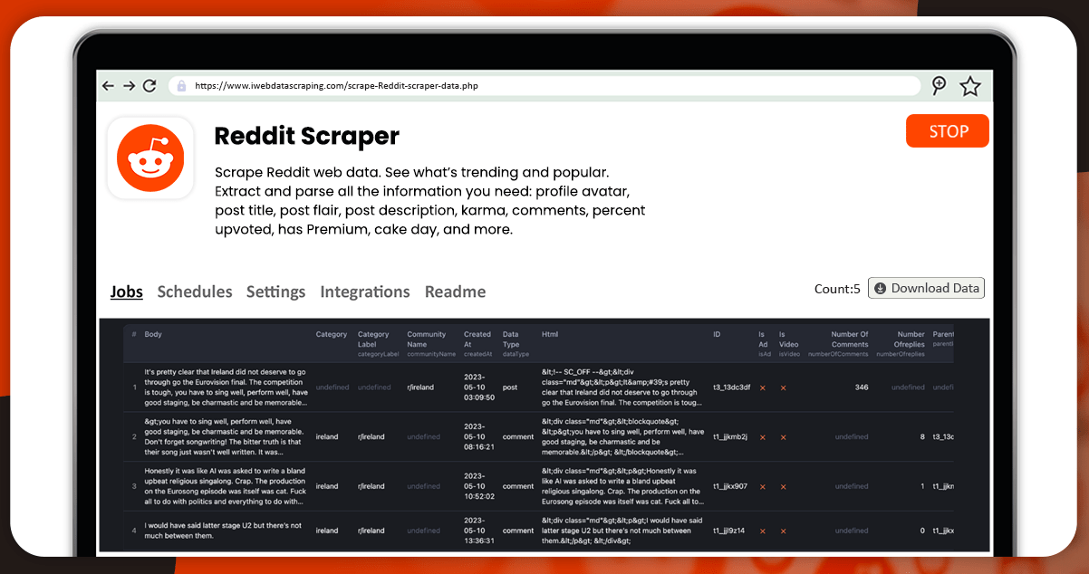 How to Scrape Reddit Data Using Reddit Data Scraper?