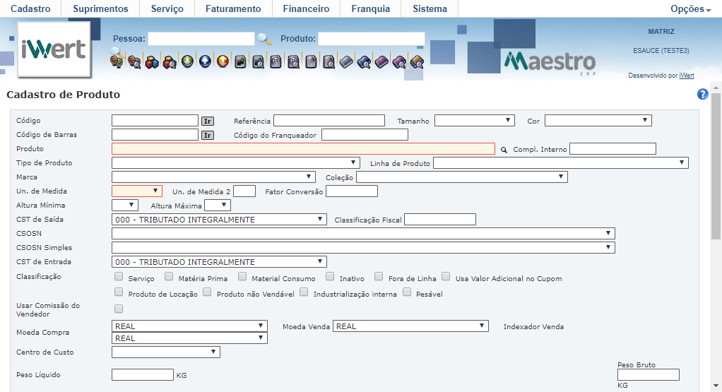Cadastro de Clientes online Software de gestão de Varejo iWert