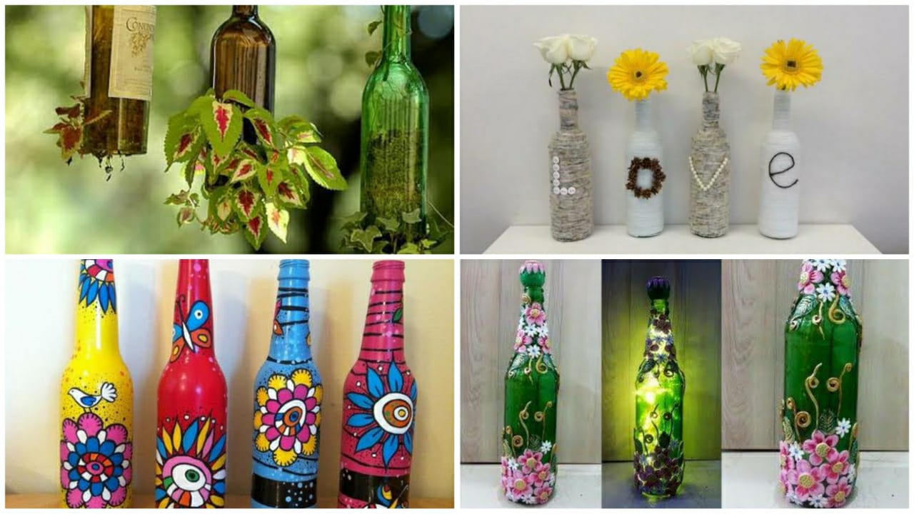 3 Creative Ways To Decor Your Waste Glass Bottle