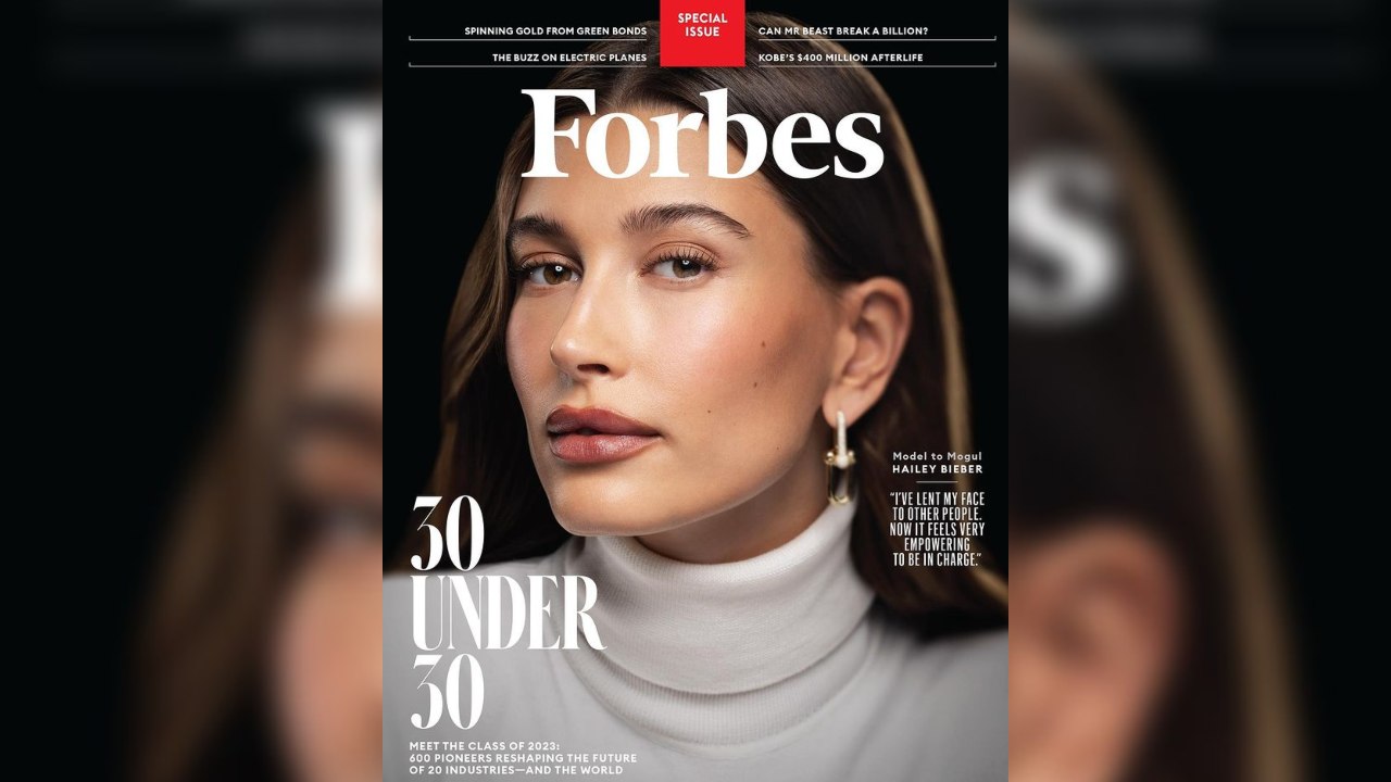 Hailey Bieber Covers The Forbes Magazine's 30 Under 30 Special Issue In