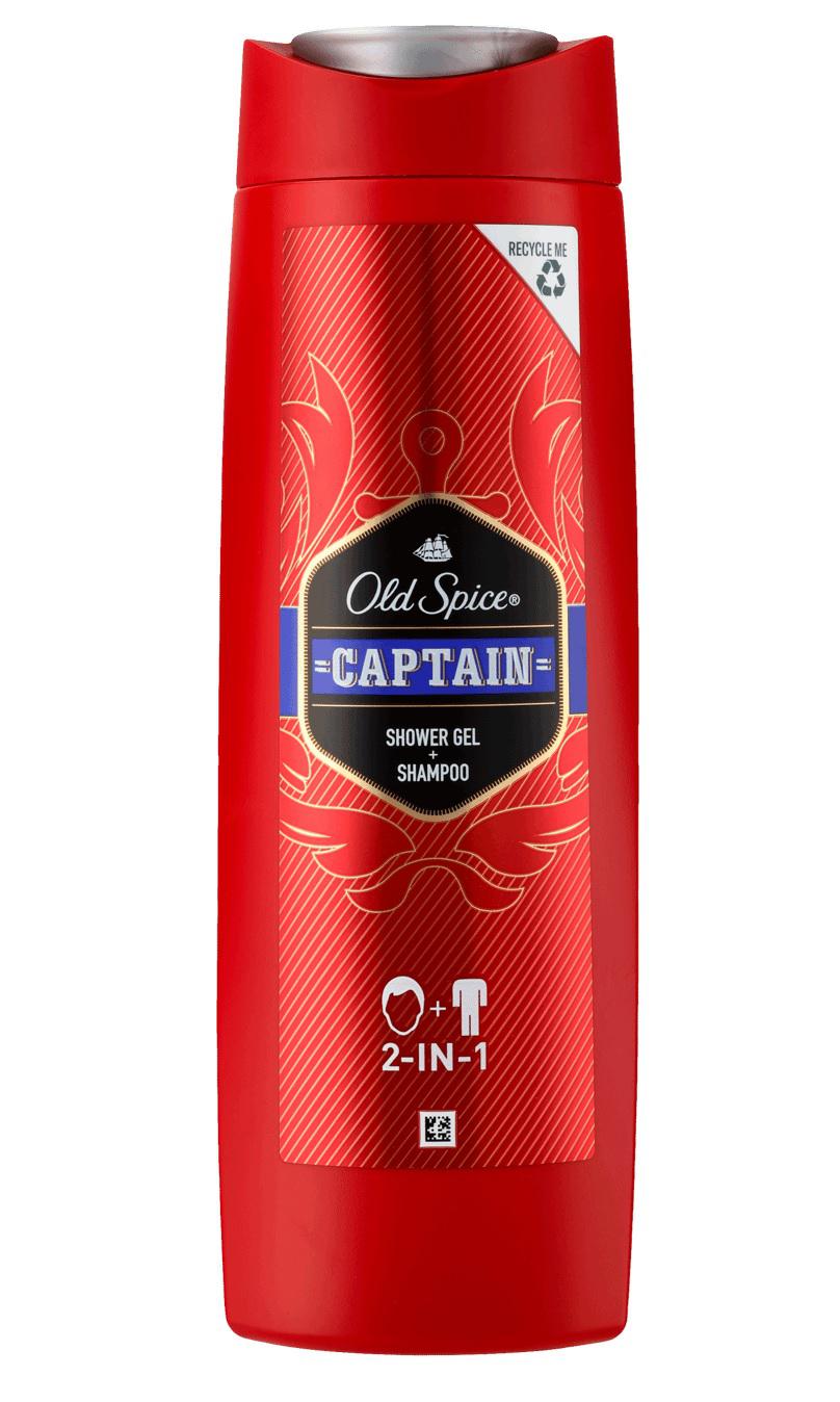 Old Spice Shower gel and Shampoo for Men Captain 250ml