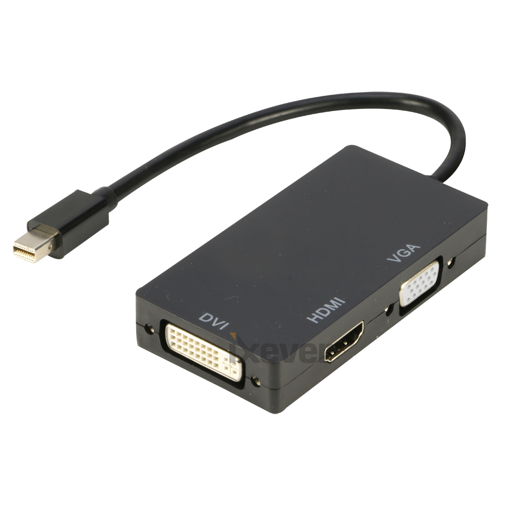 Mini DP DisplayPort to DVI VGA HDMI Video Adapter Cable