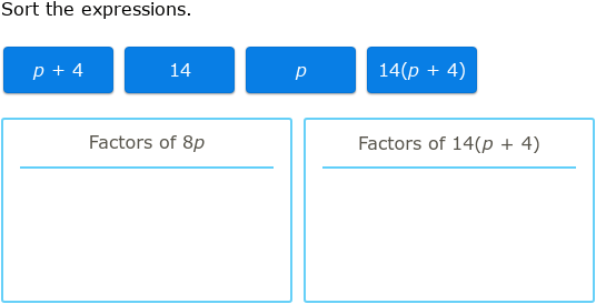 IXL Sort factors of variable expressions 6th grade math
