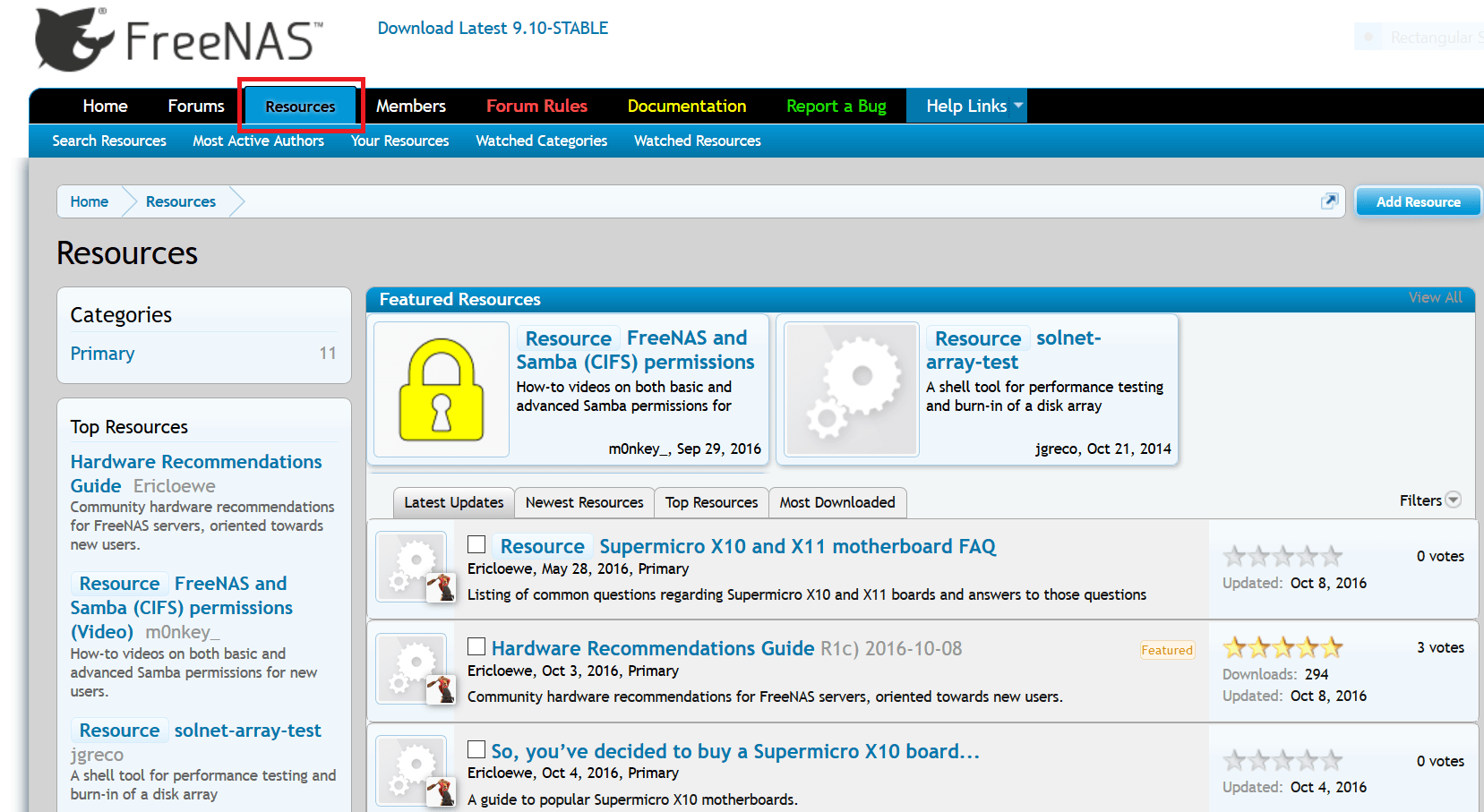 Useful Hardware Resources (Hardware and more) iXsystems Community