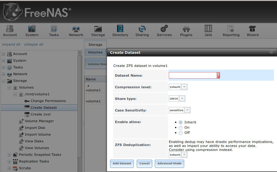 8. Storage — FreeNAS User Guide 9.3 Table of Contents