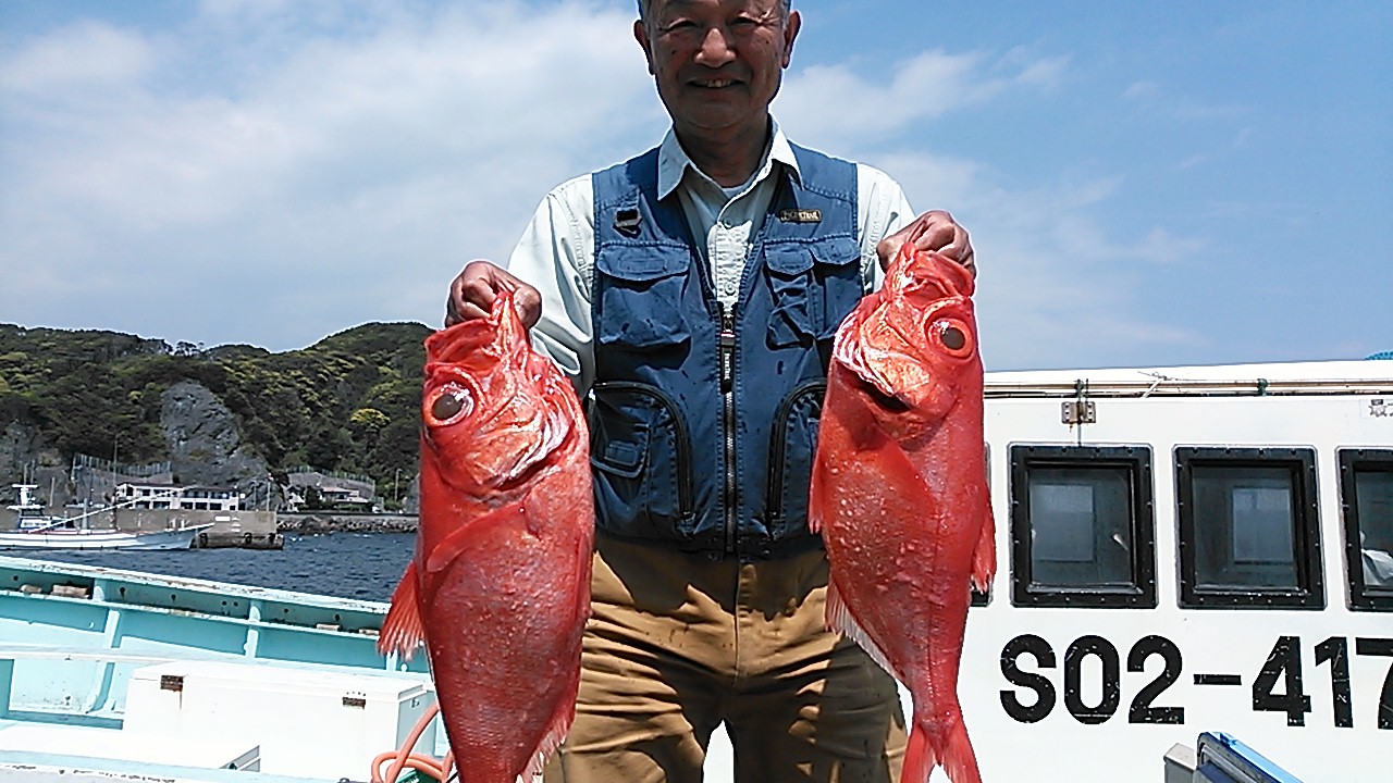 4/24大型金目鯛!! 南伊豆の深場釣りなら秀丸