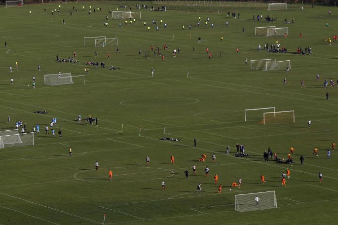 How big is a football pitch? Jumpers For Goalposts