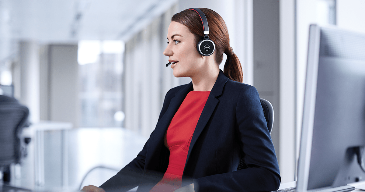 Jabra EVOLVE 65 headset med kvalitetsmikrofon