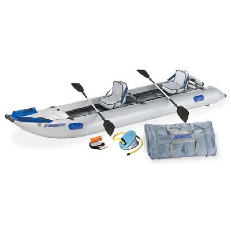 Catamarans Sea Eagle 435PS 14ft Inflatable Catamaran Kayak Deluxe