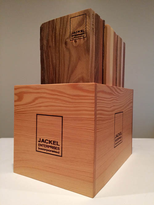 samplebox Jackel Enterprises, Inc. Wood that is meant to be seen