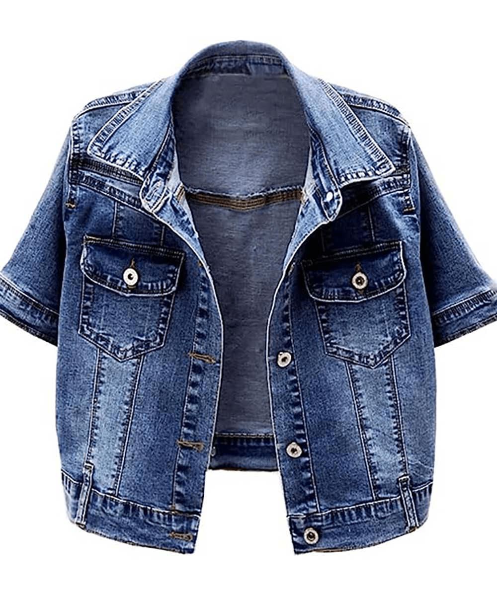 Short Sleeve Denim Jacket Short Sleeve Jean Jacket Jacketars