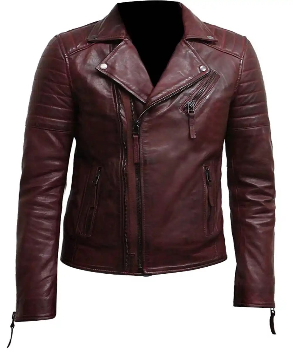 Burgundy Leather Jacket Men Burgundy Jacket Jacketars