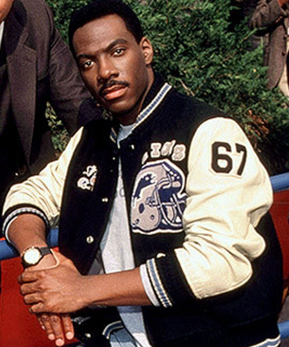 Eddie Beverly Hills Cop Detroit Lions Axel Foley Jacket Jacket Makers
