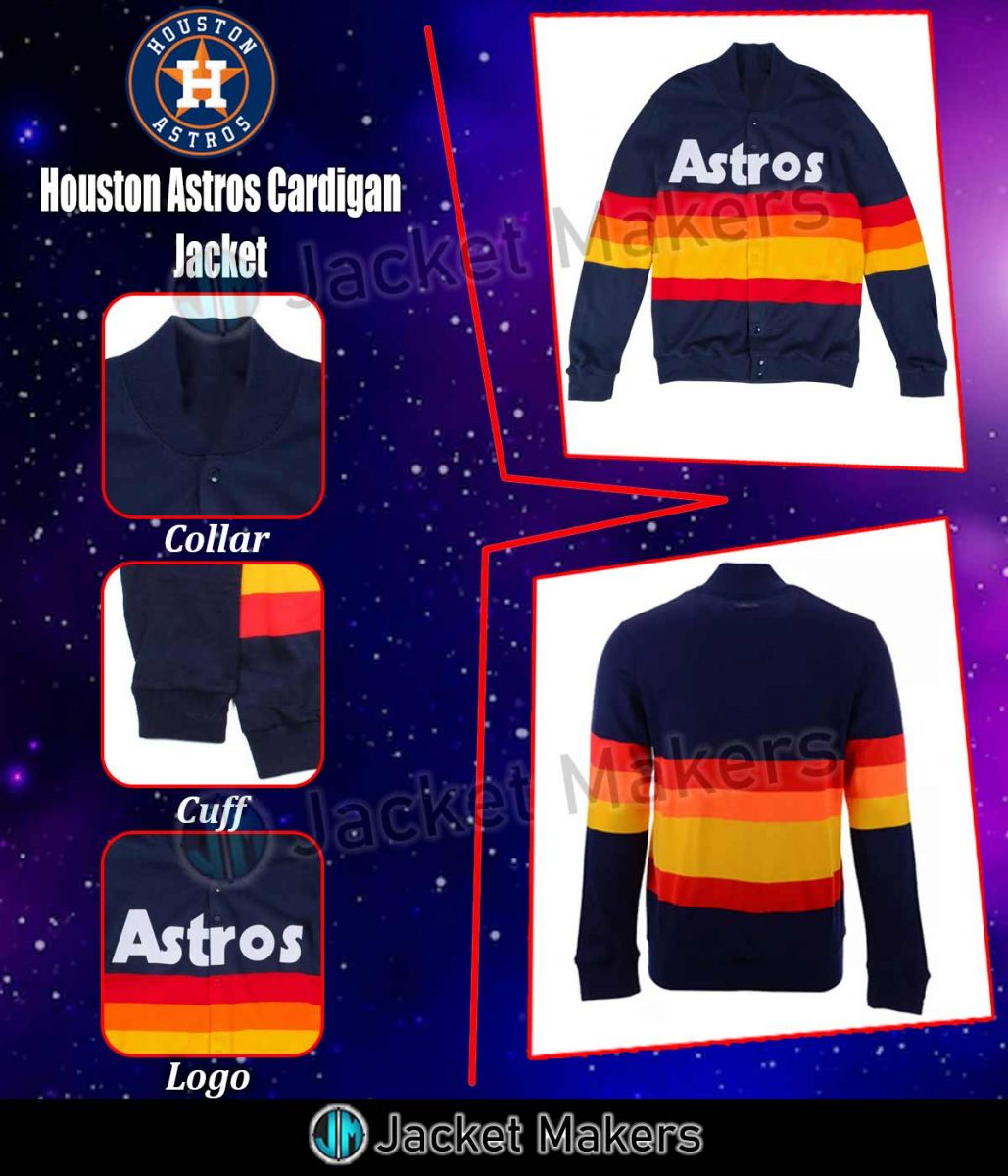 Astros Cardigan Sweater Houston Astros 1986 Jacket Jackets Makers