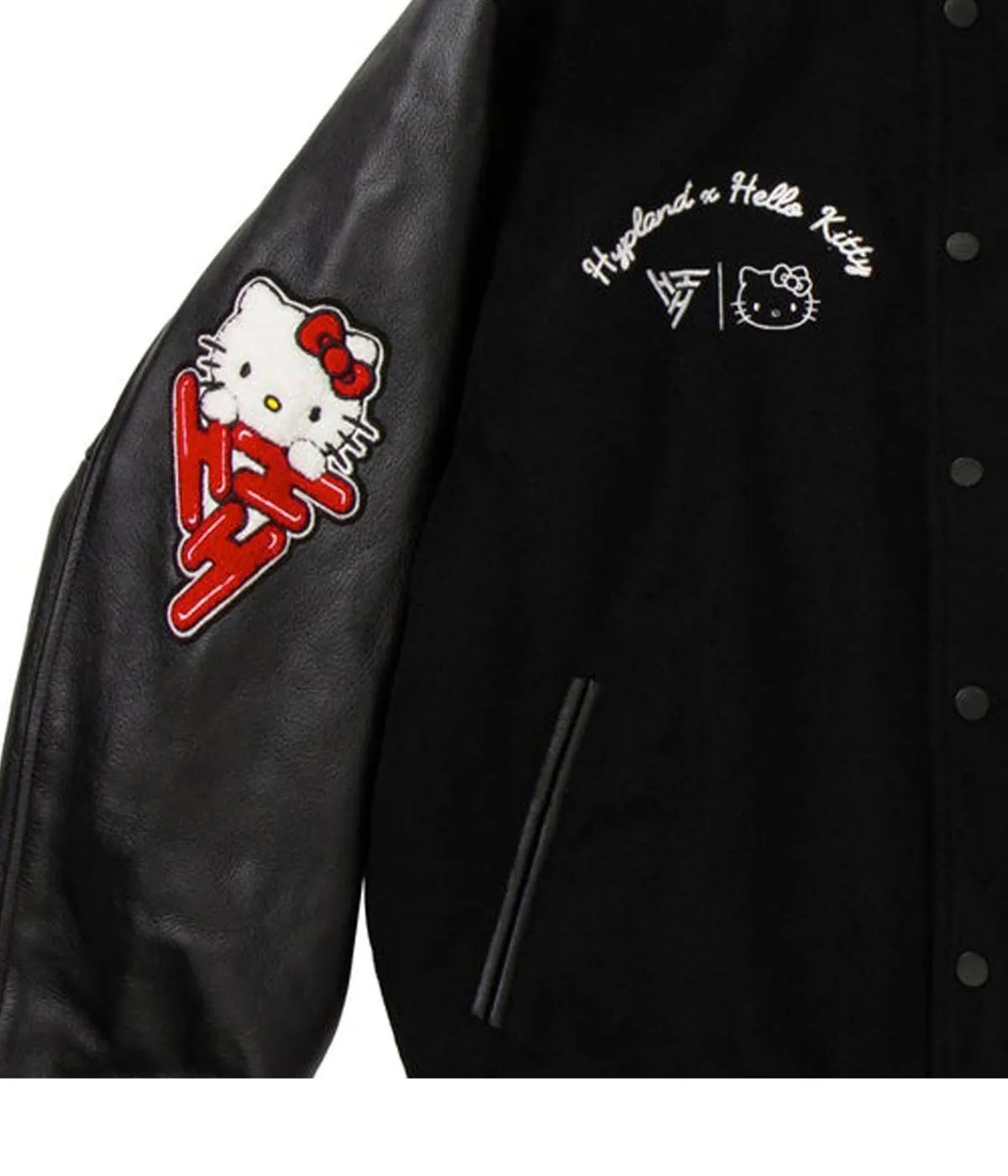 H Letterman Apples Hello Kitty Varsity Jacket Jacket Makers