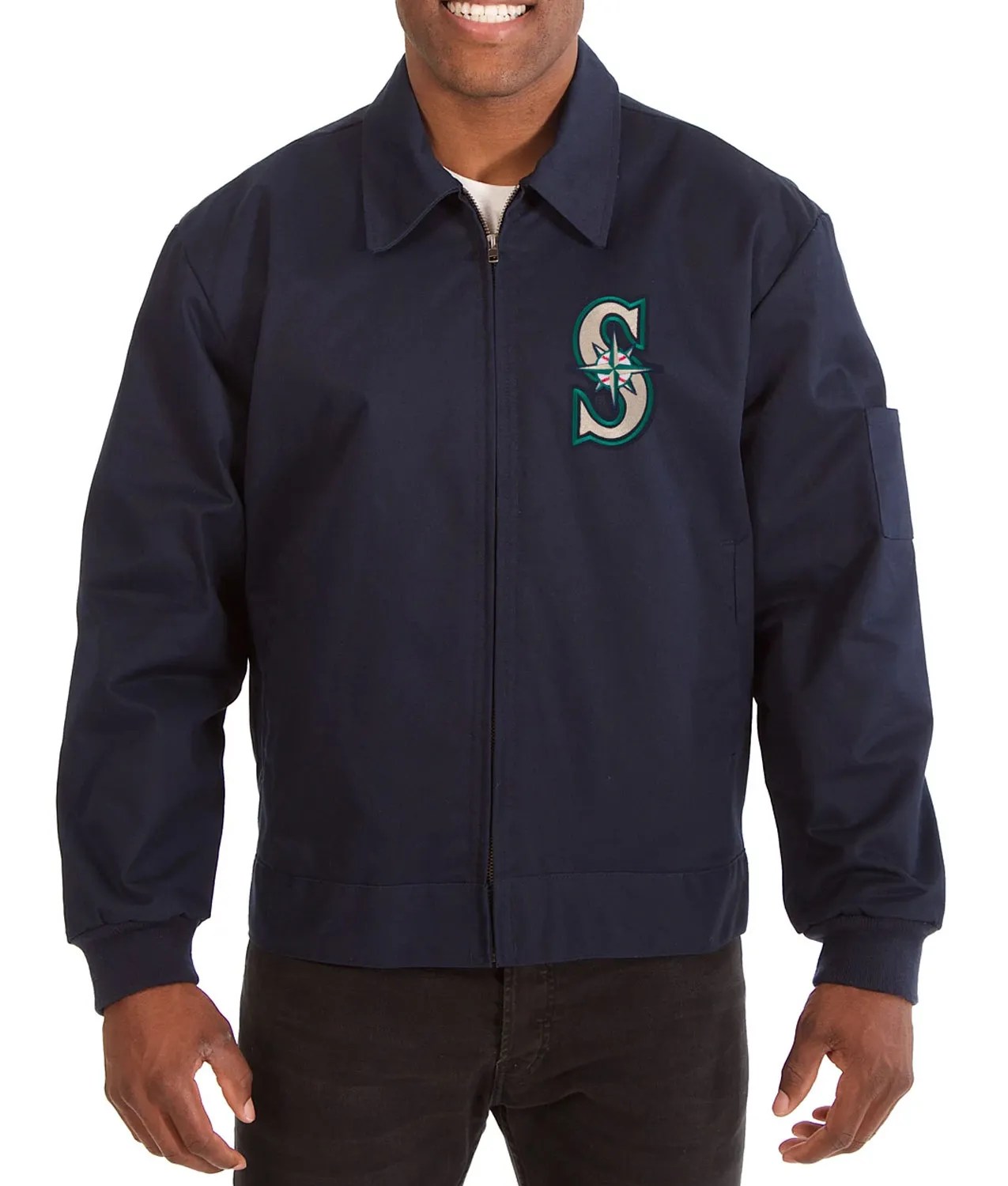 Blue Workwear Seattle Mariners Cotton Jacket Jacket Makers