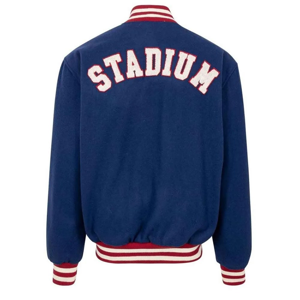 FullSnap Stadium Home Team Navy Varsity Jacket Jacket Makers(03)