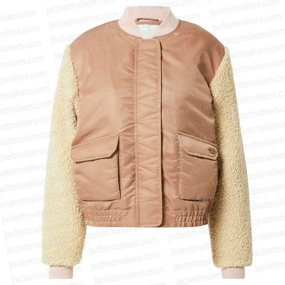 All American Season 4 Simone Hicks Teddy Bomber Jacket