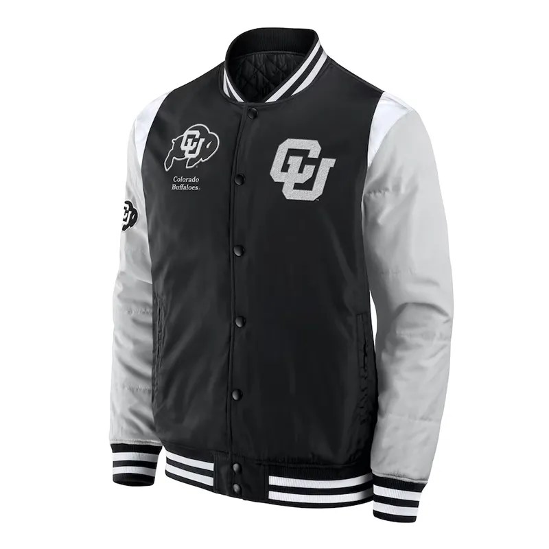 NCAA FullSnap Black Colorado Buffaloes Elements Elite Jacket