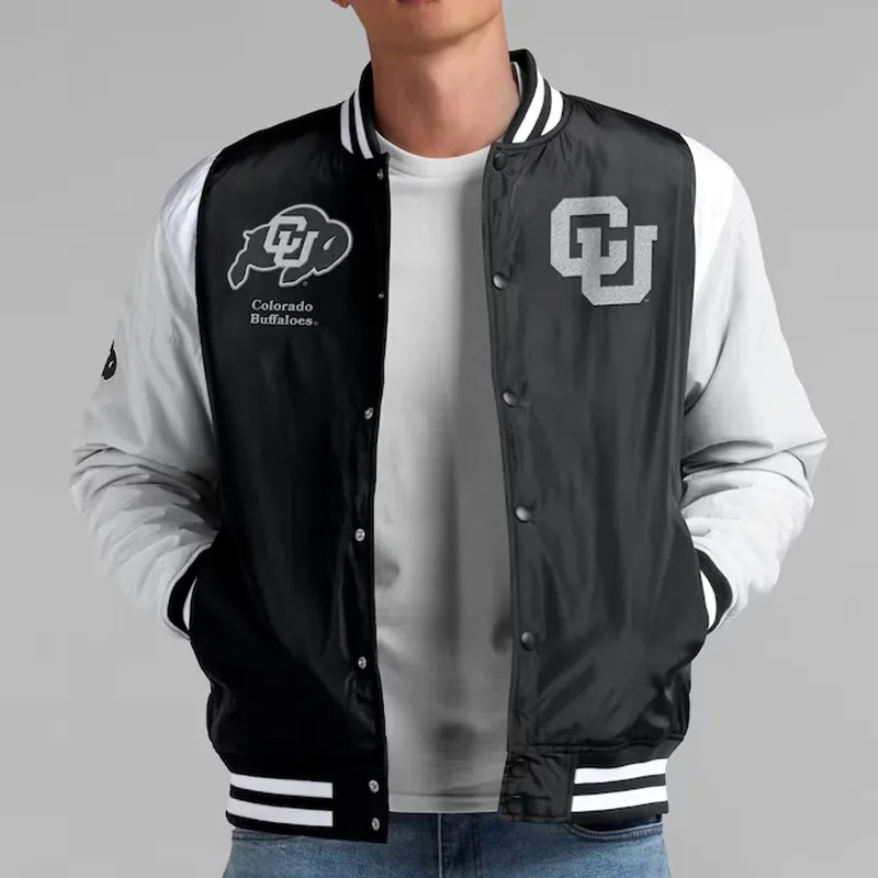NCAA FullSnap Black Colorado Buffaloes Elements Elite Jacket