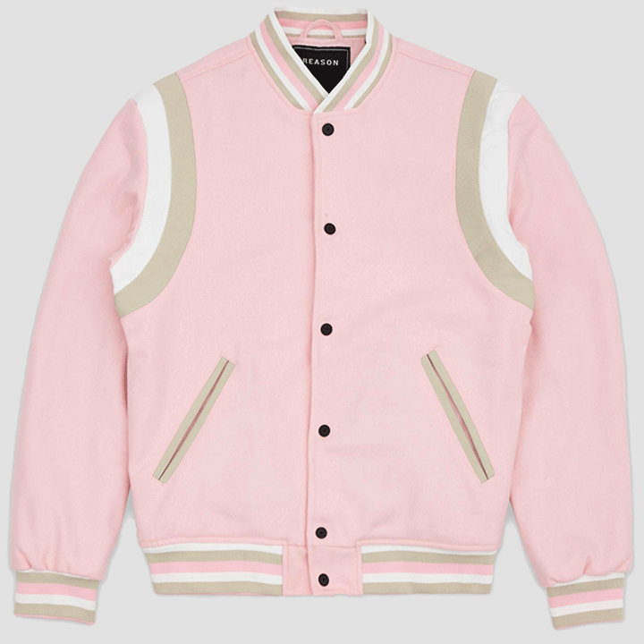 Pink Varsity Jacket Jackets