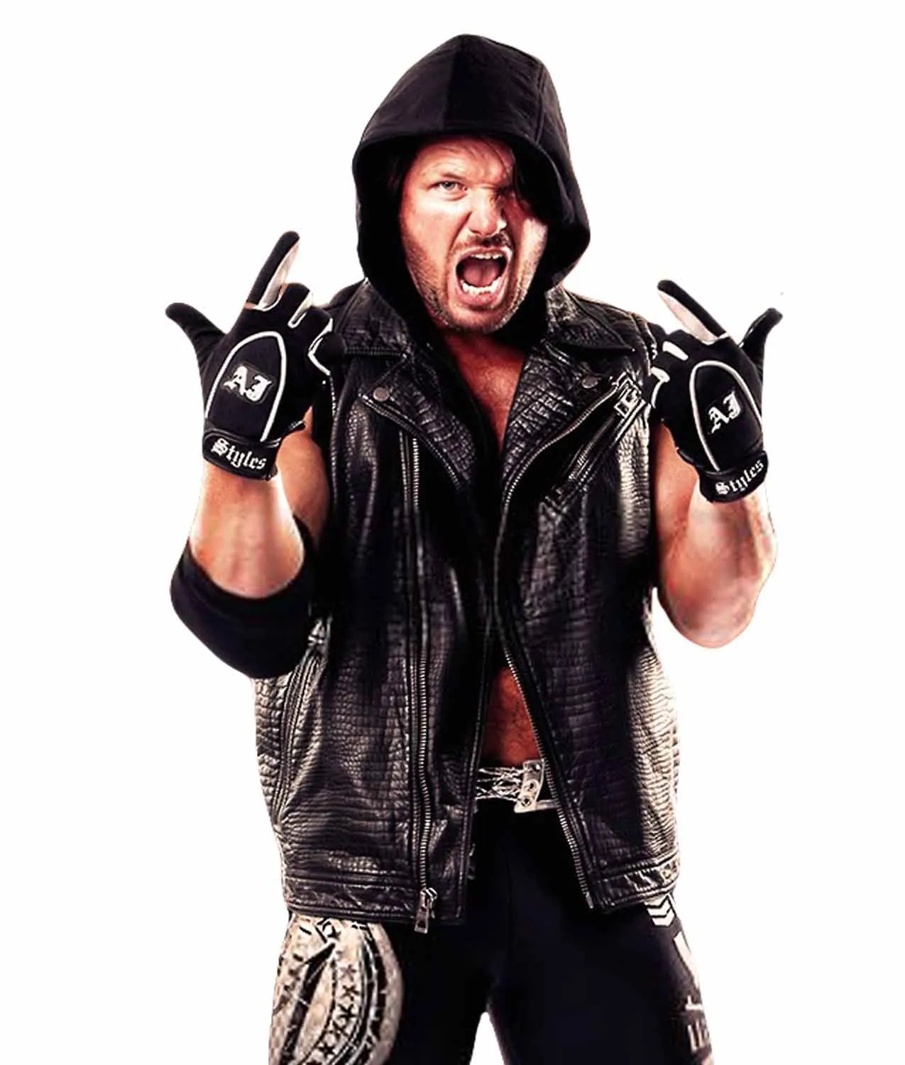 Alligator AJ Styles Vest with Hoodie Jackets Creator