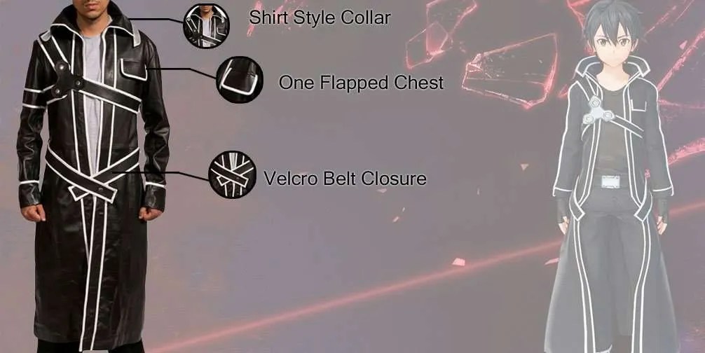 Video Game Sword Art Online Kirito Coat Jackets Creator