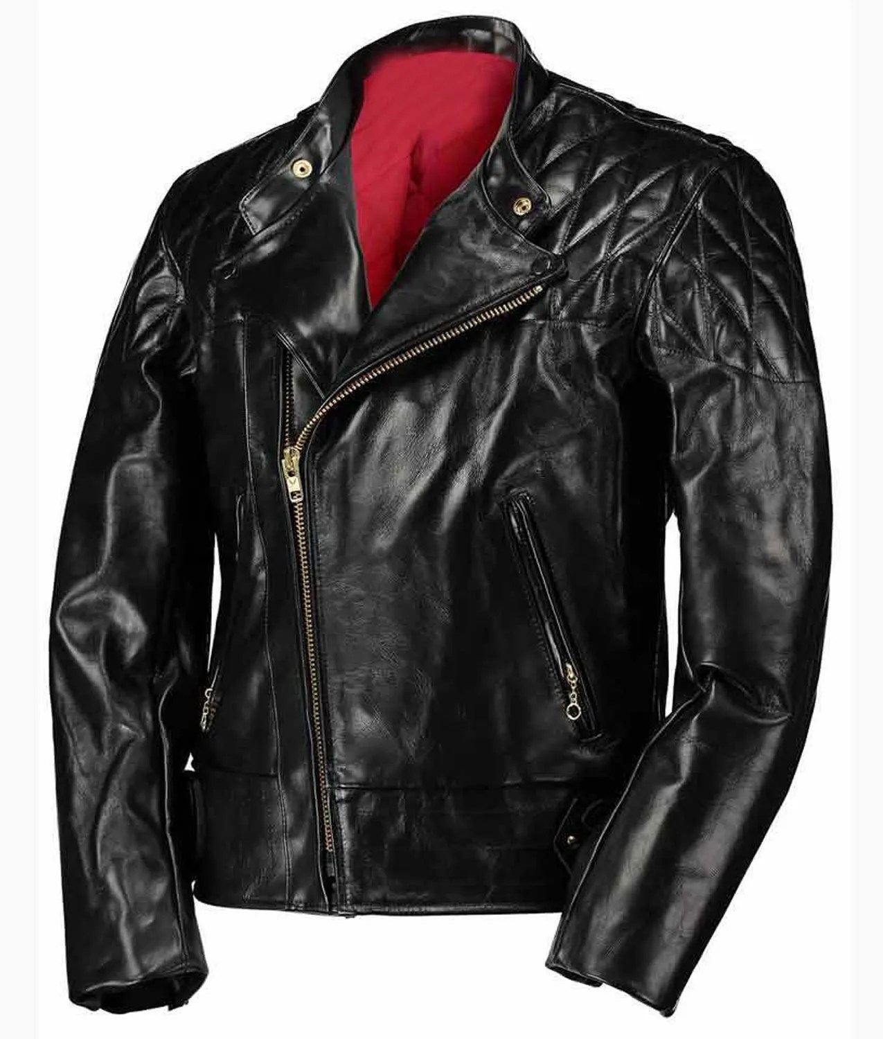 Vanson Biker Jacket Men's Quilted Black Leather Jacket Jackets Expert