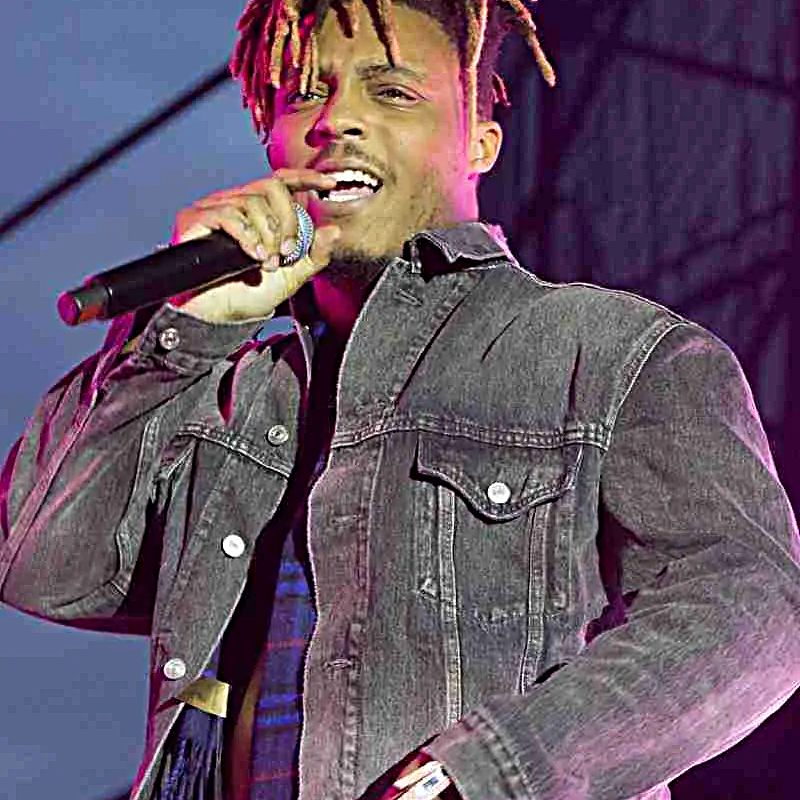Juice Wrld Blue Denim Jacket Jackets MOB