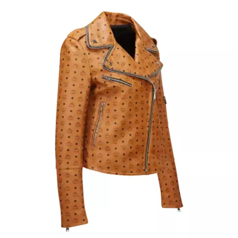 Mcm Visetos Biker Leather Jacket Jackets MOB